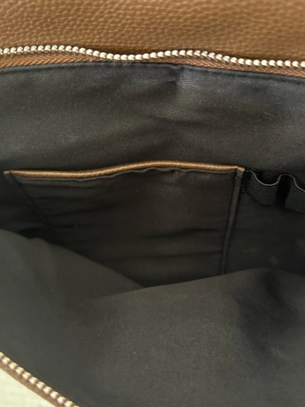 Brown Pure Backpack bugatti leather back pack. Great shape, laptop pocketback